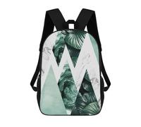 sinyumoney Geometric And Floral 4 Sac À Dos, Cartable Imprimé En 3D, Sac À Goûter, Sac À Dos De Voyage, Sac À Dos Entre Amis, Sac À Dos Scolaire Pour Filles Et Garçons 17inch