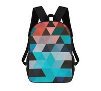 sinyumoney Geometric Art 7 Sacs À Dos Imprimés En 3D 17inch Sac À Dos Scolaire Pour Enfants, Sac À Dos Décontracté Pour La Journée, Sac De Voyage Décontracté Pour Les Élèves Du Collège