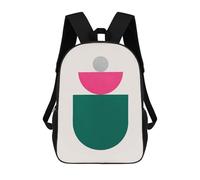 sinyumoney Geometric Collage 7 Sac À Dos Scolaire Pour Enfants Imprimé En 3D, Idéal Pour Les Voyages Et Les Livres 17inch