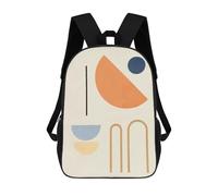 sinyumoney Geometric Shapes 06 Sacs À Dos Pour Enfants, Cartables, Sacs À Dos Scolaires Imprimés En 3D, Sacs À Dos De Voyage Tendance Pour Enfants (primaire, Collège) 17inch