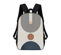 sinyumoney Geometric Shapes 7 Sac À Dos, Cartable Imprimé En 3D, Sac À Goûter, Sac À Dos De Voyage, Sac À Dos Entre Amis, Sac À Dos Scolaire Pour Filles Et Garçons 17inch