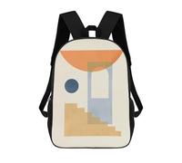 sinyumoney Geometric Shapes R Sacs À Dos Imprimés En 3D Pour Enfants, Sacs D'école Tendance Pour Garçons, Sacs De Voyage, Sacs Scolaires Pour Élèves Du Primaire 17inch