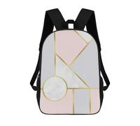 sinyumoney Geometric Shapes X Sac À Dos Scolaire Pour Enfants Imprimé En 3D, Idéal Pour Les Voyages Et Les Lectures, Pour Les Garçons Et Les Élèves Du Primaire 17inch