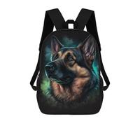 sinyumoney German Shepherd Art Print Sacs À Dos Imprimés En 3D Pour Enfants, Sacs D'école Tendance Pour Garçons, Élèves Du Primaire Et Du Collège 17inch