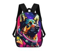 sinyumoney German Shepherd Astronaut Sac À Dos, Cartable Imprimé En 3D, Sac À Goûter, Sac À Dos De Voyage, Sac À Dos Entre Amis, Sac À Dos Scolaire Pour Filles Et Garçons 17inch