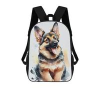 sinyumoney German Shepherd Cute Sac À Dos Imprimé En 3D Pour Enfants, Sac D'école Grande Capacité, Sac De Voyage, Sac À Livres, Sac À Dos Scolaire Pour Enfants 17inch