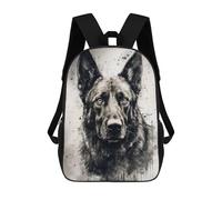 sinyumoney German Shepherd Dog Beauty Sac À Dos Scolaire Imprimé En 3D Pour Garçons Et Filles, Sac À Dos Pour Ordinateur Portable Pour Enfants/étudiants/adultes 17inch