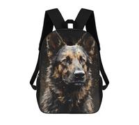 sinyumoney German Shepherd Dog Cool Sac À Dos Enfant Tendance Et Amusant, Sac À Dos Pour Garçons Et Adolescents, Sac D'école Imprimé En 3D Pour Garçons 17inch