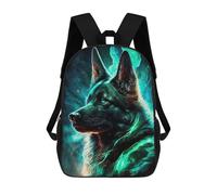 sinyumoney German Shepherd Dog Mythic Sacs À Dos Pour Enfants, Cartables, Sacs À Dos Scolaires Imprimés En 3D, Sacs À Dos De Voyage Tendance Pour Enfants (primaire, Collège) 17inch