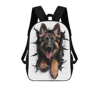 sinyumoney German Shepherd Dog Sac À Dos Scolaire Pour Enfants, Imprimé En 3D, Tendance Et Décontracté, Pour Garçons, Élèves Du Primaire Et Du Collège 17inch