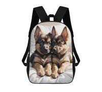sinyumoney German Shepherd Pup Sacs À Dos Pour Enfants, Sac À Dos Scolaire, Sac À Dos Imprimé En 3D Pour Enfants, Sac À Dos De Voyage, Sac À Livres, Sac D'école Pour Enfants 17inch
