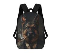sinyumoney German Shepherd Sacs À Dos Scolaires Pour Enfants, Sac D'école Imprimé En 3D Pour Garçons, Élèves Du Primaire Et Du Collège 17inch