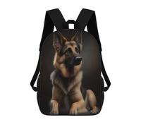 sinyumoney German Sheppard Sac À Dos Enfant Tendance Et Amusant, Sac À Dos Pour Garçons Et Adolescents, Sac D'école Imprimé En 3D Pour Garçons 17inch