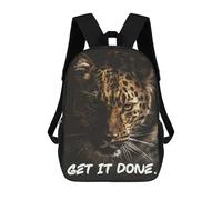 sinyumoney Get It Done Leopard Sacs À Dos Pour Enfants, Sac À Dos Scolaire Imprimé En 3D Pour Enfants, Sac À Dos De Voyage, Sac À Livres Pour Enfants 17inch Sac D'école