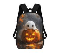 sinyumoney Ghost on Pumpkin Sacs À Dos Pour Enfants, Sac D'école Imprimé En 3D, Cartable Pour Enfants, Sac De Voyage, Sac À Dos Garçon Fille, Sac D'école Pour Enfants 17inch