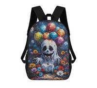 sinyumoney Ghost with Balloons Sac À Dos Scolaire Imprimé En 3D, Sac À Dos Décontracté Pour Enfants, Sac D'école Imprimé En 3D Pour Garçons, Primaire Et Collège 17inch