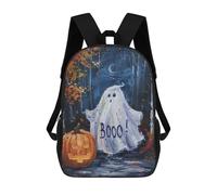 sinyumoney Ghostly Halloween Forest Sac À Dos Scolaire Pour Filles Et Garçons, Grande Capacité, Léger, Pour Enfants Et Étudiants 17inch