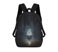 sinyumoney Ghostly Swing in Dark Forest 17inch Sacs À Dos Scolaires Imprimés En 3D - Sacs À Dos Tendance Pour Garçons Du Primaire Et Du Collège