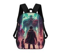 sinyumoney Giant Monster Cityscape Sac À Dos Enfant, Cartable, Sacs À Dos Scolaires Imprimés En 3D Pour Élèves Du Primaire Et Du Collège, Cadeau D'anniversaire Pour Adolescents 17inch