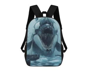 sinyumoney Giant Orca in Arctic Waters Sac À Dos, Cartable Imprimé En 3D, Sac À Goûter, Sac À Dos De Voyage, Sac À Dos Entre Amis, Sac À Dos Scolaire Pour Filles Et Garçons 17inch