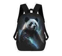 sinyumoney Giant Panda with Celestial Glow Sac À Dos Enfant, Cartable, Sac D'école, Motif Dessin Animé 3D, Sac Pour Ordinateur Portable, Pour Garçons Et Filles 17inch