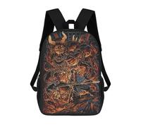 sinyumoney Giant Red Demon Sacs À Dos Scolaires Pour Garçons Et Filles, Sacs À Dos Décontractés Pour Le Sport, Sacs À Dos De Grande Capacité Pour L'école Primaire 17inch