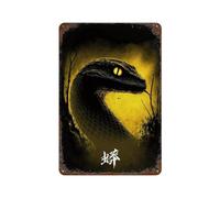 sinyumoney Giant Snake Monster Poster Artwork Plaque En Métal Vintage, Affiche Rétro, Décoration Murale Pour Bar, Café, Garage Familial11.8 x7.9