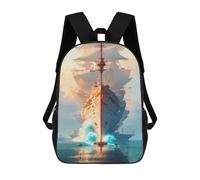 sinyumoney Gigantic Sailing Ship Majesty Sac À Dos Enfant, Cartable, Sacs À Dos Scolaires Imprimés En 3D Pour Élèves Du Primaire Et Du Collège, Cadeau D'anniversaire Pour Adolescents 17inch