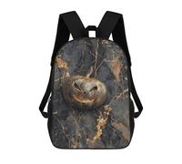 sinyumoney Gilded Halloween Pumpkin Decor Sacs À Dos Pour Enfants, Cartables 3D Personnalisés Pour Garçons Et Filles, Grands Sacs À Dos Scolaires Décontractés 17inch