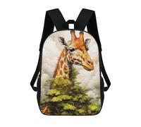 sinyumoney Giraffe Animal Art Sac À Dos, Cartable Imprimé En 3D, Sac À Goûter, Sac À Dos De Voyage, Sac À Dos Entre Amis, Sac À Dos Scolaire Pour Filles Et Garçons 17inch