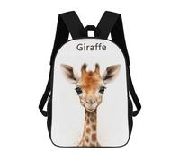 sinyumoney Giraffe Baby Art Sac À Dos Scolaire Imprimé En 3D, Sac À Dos Décontracté Pour Enfants, Sac D'école Imprimé En 3D Pour Garçons, Primaire Et Collège 17inch