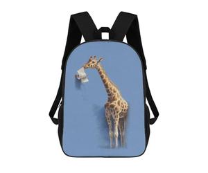 sinyumoney Giraffe Eating Toilet Paper Sac À Dos Imprimé 3D Pour Enfants, Sac À Dos Léger Pour Écoliers Et Écoliers, Sac À Goûter Pour La Crèche 17inch