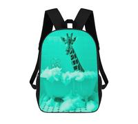 sinyumoney Giraffe in A Bathtube Sac À Dos, Cartable Imprimé En 3D, Sac À Goûter, Sac À Dos De Voyage, Sac À Dos Entre Amis, Sac À Dos Scolaire Pour Filles Et Garçons 17inch