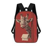 sinyumoney Giraffe in Bathroom Humor Sac À Dos Enfant, Cartable, Sacs À Dos Scolaires Imprimés En 3D Pour Élèves Du Primaire Et Du Collège, Cadeau D'anniversaire Pour Adolescents 17inch