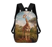 sinyumoney Giraffe in Savannah Sac À Dos Scolaire, Sac De Voyage Décontracté Pour Garçons/filles/adolescents 17inch