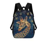 sinyumoney Giraffe in Starry Night Style Sac À Dos Enfant, Sac À Dos Anime, Grand Sac À Dos Enfant, Sac À Dos Imprimé En 3D Pour Enfants, Cartable, Cartable Pour Garçons Et Filles 17inch