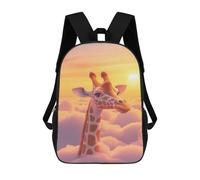 sinyumoney Giraffe in The Clouds Sacs À Dos 17 Pouces Pour Enfants, Sacs D'école Imprimés En 3D Pour Élèves Du Primaire Et Du Collège, Garçons Et Filles