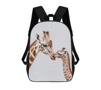 sinyumoney Giraffe Mother And Baby Sac À Dos Enfant Fille 3D, Sac D'école, Sac À Dos Pour Tout-petits, Sac À Dos Décontracté, Sac À Livres Tendance 17inch