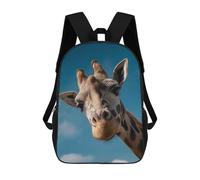 sinyumoney Giraffe Portrait Against A Blue Sky Sacs À Dos Imprimés En 3D Pour Enfants, Sacs D'école Tendance Pour Garçons, Sacs De Voyage, Sacs Scolaires Pour Élèves Du Primaire 17inch