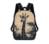 sinyumoney Giraffe Portrait in Sepia Tones Sac À Dos Scolaire, Sac D'affaires Résistant Pour Ordinateur Portable - Idéal Pour Les Voyages, Le Travail Et Un Usage Quotidien 17inch