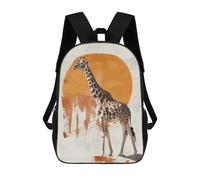 sinyumoney Giraffe Sunset Sacs À Dos Scolaires Pour Enfants, Sac D'école Imprimé En 3D Pour Garçons, Élèves Du Primaire Et Du Collège 17inch
