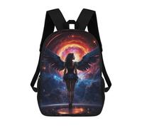 sinyumoney Girl Takes Flight In Space Sac À Dos Scolaire Pour Filles Et Garçons, Grand Sac À Dos Léger Pour Enfants Et Étudiants 17inch