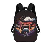 sinyumoney Girls in Torii Gate Sac À Dos Scolaire, Sac À Dos Pour Garçons Et Adolescents, Cadeau, Sac À Dos Imprimé En 3D, Sac À Dos Scolaire, Sac À Livres 17inch