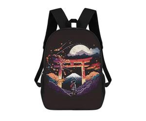 sinyumoney Girls in Torii Gate Sac À Dos Scolaire, Sac À Dos Pour Garçons Et Adolescents, Cadeau, Sac À Dos Imprimé En 3D, Sac À Dos Scolaire, Sac À Livres 17inch