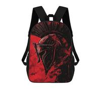 sinyumoney Gladiator Helmet Art Print Sacs À Dos Décontractés Pour Enfants, Sacs D'école Pour Adolescents, Filles Et Garçons, Sacs À Dos Pour Livres 17inch