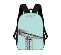 sinyumoney Glasgow Tower Snippet Sac À Dos Scolaire Pour Filles Et Garçons, Sac À Dos Avec Poche, Sac À Dos Tendance Pour Enfants 17inch