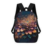 sinyumoney Glowing Abstract Flower Art Sacs À Dos Imprimés En 3D Pour Enfants, Sacs D'école Tendance Pour Garçons, Élèves Du Primaire Et Du Collège 17inch
