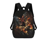 sinyumoney Glowing Butterfly Art Print-3 Sacs À Dos Pour Enfants, Sac À Dos Scolaire Imprimé En 3D Pour Enfants, Sac À Dos De Voyage, Sac À Livres Pour Enfants 17inch Sac D'école