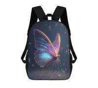 sinyumoney Glowing Butterfly Artwork-2 Sac À Dos Scolaire Imprimé En 3D Pour Enfants, Sac À Dos Garçon/fille, Sac De Voyage Pour Enfants 17inch