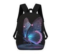 sinyumoney Glowing Butterfly Artwork-6 Sac À Dos, Cartable Imprimé En 3D, Sac À Goûter, Sac À Dos De Voyage, Sac À Dos Entre Amis, Sac À Dos Scolaire Pour Filles Et Garçons 17inch